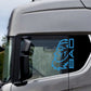 DualColorStampe Adesivi Compatibili con Scania Daf Iveco Man Camion accessori camion stickers camion finestrino BAD COD.0306 a €19.99 solo da DualColorStampe