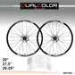 Set completo Adesivi Cerchi Bici MTB 26'' - 27,5'' - 28-29'' Pollici, adesivi forcella MTB, adesivi telaio MTB mani B0067 a €45.00 solo da DualColorStampe