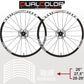 Adesivi Cerchi Bici MTB 26'' - 27,5'' - 28-29'' Pollici Ruota Bici MTB Bike Stickers Cerchi MTB Racing COD. B0141