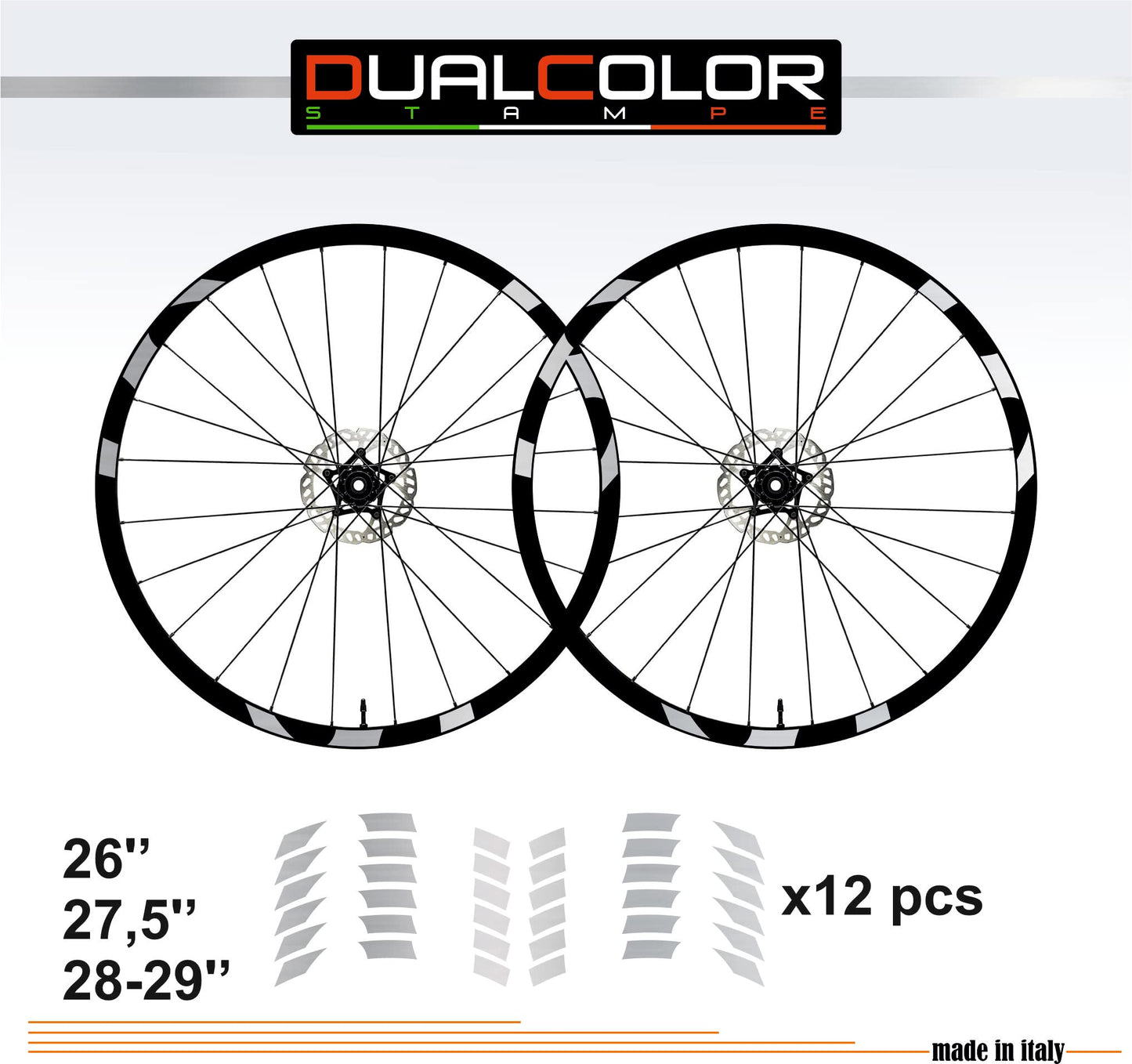 DualColorStampe Adesivi Cerchi Bici 26'' - 27,5'' - 28-29'' Pollici Ruota Bici MTB Bike Stickers Cerchi MTB B0060 a €10.00 solo da DualColorStampe