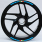 DualColorStampe Confezione Adesivi Set Completo di Cerchi Strisce per Moto per 2 Ruote da 15'' pollici strips Design italia COD.D0090 a €12.99 solo da DualColorStampe