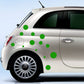 DualColorStampe Adesivi Compatibili con Fiat 500 stickers universali tuning palline pois decal adesivi auto fiancata laterale COD.0216 a €11.99 solo da DualColorStampe