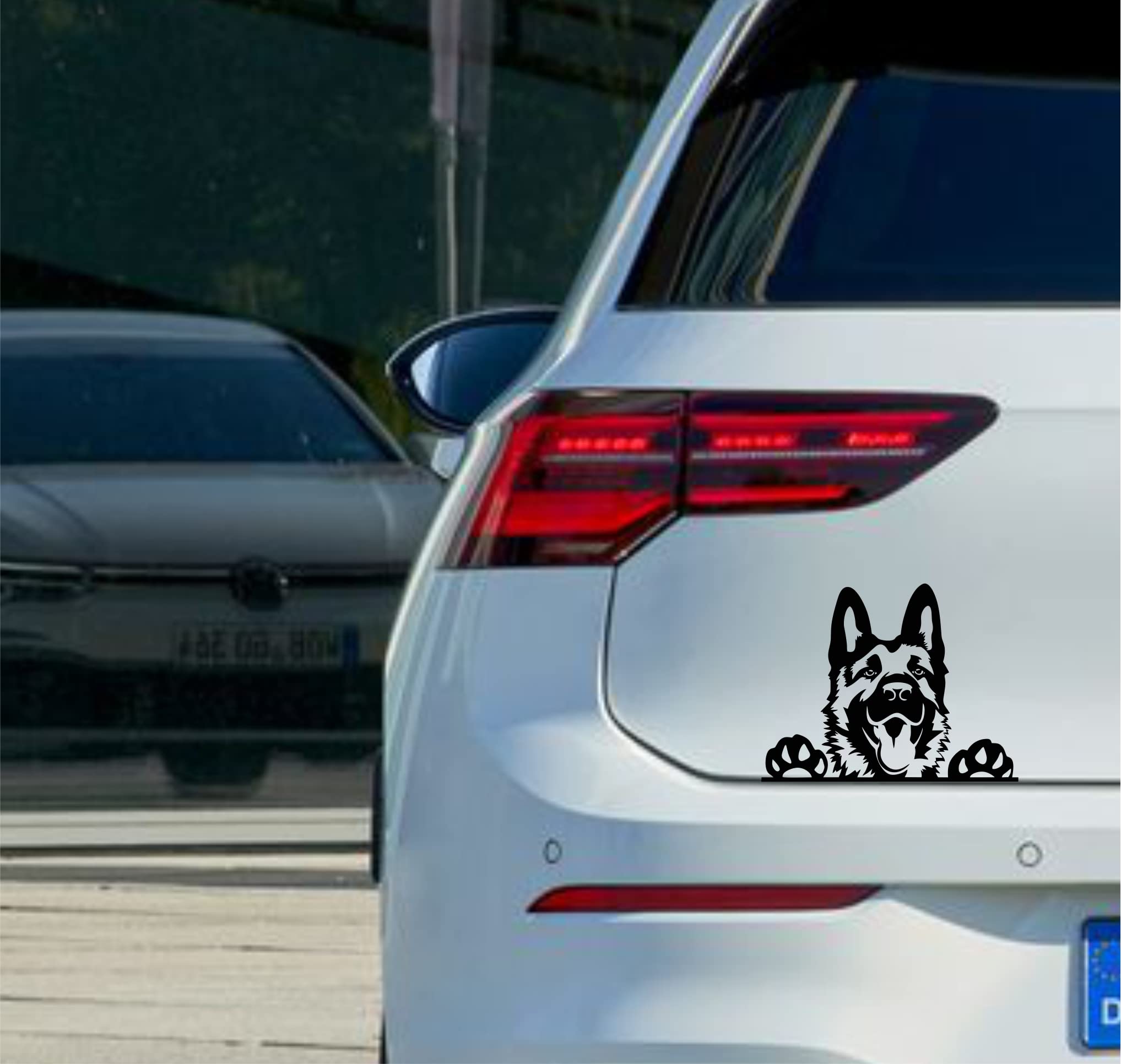 DualColorPrints Sticker German shepherd dog dog Car Design