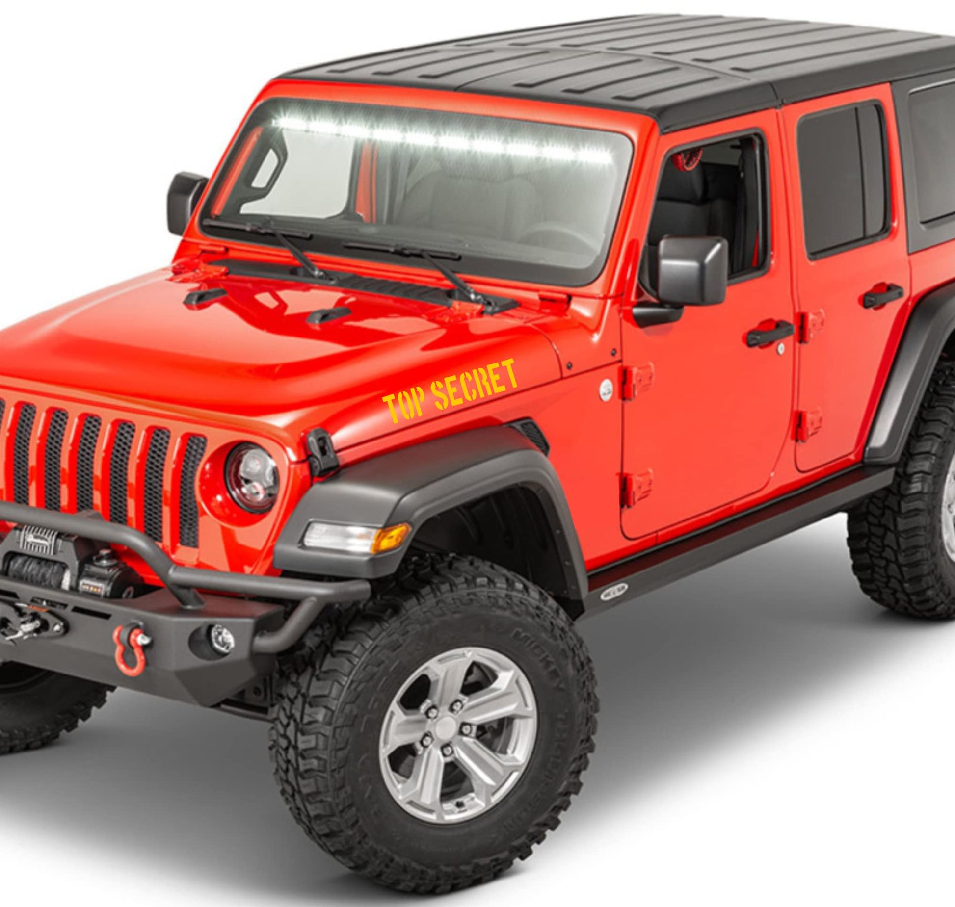 Adesivi fuoristrada off road compatibili per Jeep Wrangler da cofano  anteriore