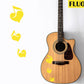 DualColorStampe Adesivi note musicali cuori per chitarra classica acustica elettrica basso accessori per chitarra - X0015 a €13.99 solo da DualColorStampe