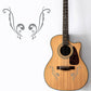 DualColorStampe Adesivi per chitarra classica elettrica basso motivo tribale (kit da 2 pezzi) decalcomania per chitarra - X0002 a €13.99 solo da DualColorStampe