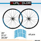 DualColorStampe Adesivi Compatibili con CUBE Cerchi Bici 26'' - 27,5'' - 28-29'' Pollici Ruota Bici MTB Bike Stickers Cerchi MTB B0062 a €15.99 solo da DualColorStampe