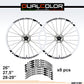 DualColorStampe Adesivi Cerchi Bici 26'' - 27,5'' - 28-29'' Pollici Ruota Bici MTB Bike Stickers Cerchi MTB B0059 a €10.00 solo da DualColorStampe