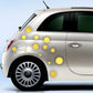 DualColorStampe Adesivi Compatibili con Fiat 500 stickers universali tuning palline pois decal adesivi auto fiancata laterale COD.0216 a €11.99 solo da DualColorStampe