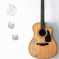 DualColorStampe Adesivi note musicali cuori per chitarra classica acustica elettrica basso accessori per chitarra - X0015 a €13.99 solo da DualColorStampe