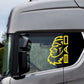 DualColorStampe Adesivi Compatibili con Scania Daf Iveco Man Camion accessori camion stickers camion finestrino BAD COD.0306 a €21.99 solo da DualColorStampe