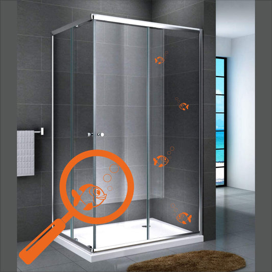 DualColorStampe Adesivi per bagno stickers pesci doccia wc toilette decorazione vasca bagno stickers casa accessori COD.I0145 a €9.99 solo da DualColorStampe
