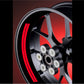 DualColorStampe Adesivi interno cerchi moto 17 POLLICI Compatibili con Ducati Suzuki Kawasaki Triumph cerchioni gomme strisce COD.D0067 a €11.99 solo da DualColorStampe