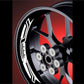 DualColorStampe Adesivi interno cerchi moto 17 POLLICI Compatibili con Ducati Suzuki Kawasaki Honda Triumph cerchi cerchioni gomme strisce COD.D0036 a €9.99 solo da DualColorStampe