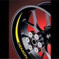DualColorStampe Adesivi interno cerchi moto 17 POLLICI Compatibili con Ducati Suzuki Kawasaki Honda Triumph cerchi cerchioni gomme strisce COD.D0038 a €9.99 solo da DualColorStampe