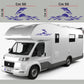 DualColorStampe Adesivi per Camper Compatibili con Adria Arca Bürstner Carthago Chausson Elnagh Mclouis Caravan Motorhome roulotte COD.0207 a €24.99 solo da DualColorStampe