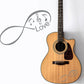 DualColorStampe Adesivi note musicali per chitarra classica acustica elettrica basso accessori per chitarra - X0014 a €13.99 solo da DualColorStampe