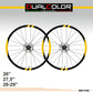 DualColorStampe Adesivi Compatibili con FOCUS Cerchi Bici 26'' - 27,5'' - 28-29'' Pollici Ruota Bici MTB Bike Stickers Cerchi MTB B0029 a €10.00 solo da DualColorStampe