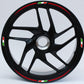 DualColorStampe Confezione Adesivi Set Completo di Cerchi Strisce per Moto per 2 Ruote da 15'' pollici strips Design Italia COD.D0091 a €12.99 solo da DualColorStampe