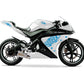 DualColorStampe Adesivi Compatibili con Yamaha YZF-R125 R125 (DX-SX) Carena moto decal stickers Design Stelle scacchiera M0126 a €18.99 solo da DualColorStampe