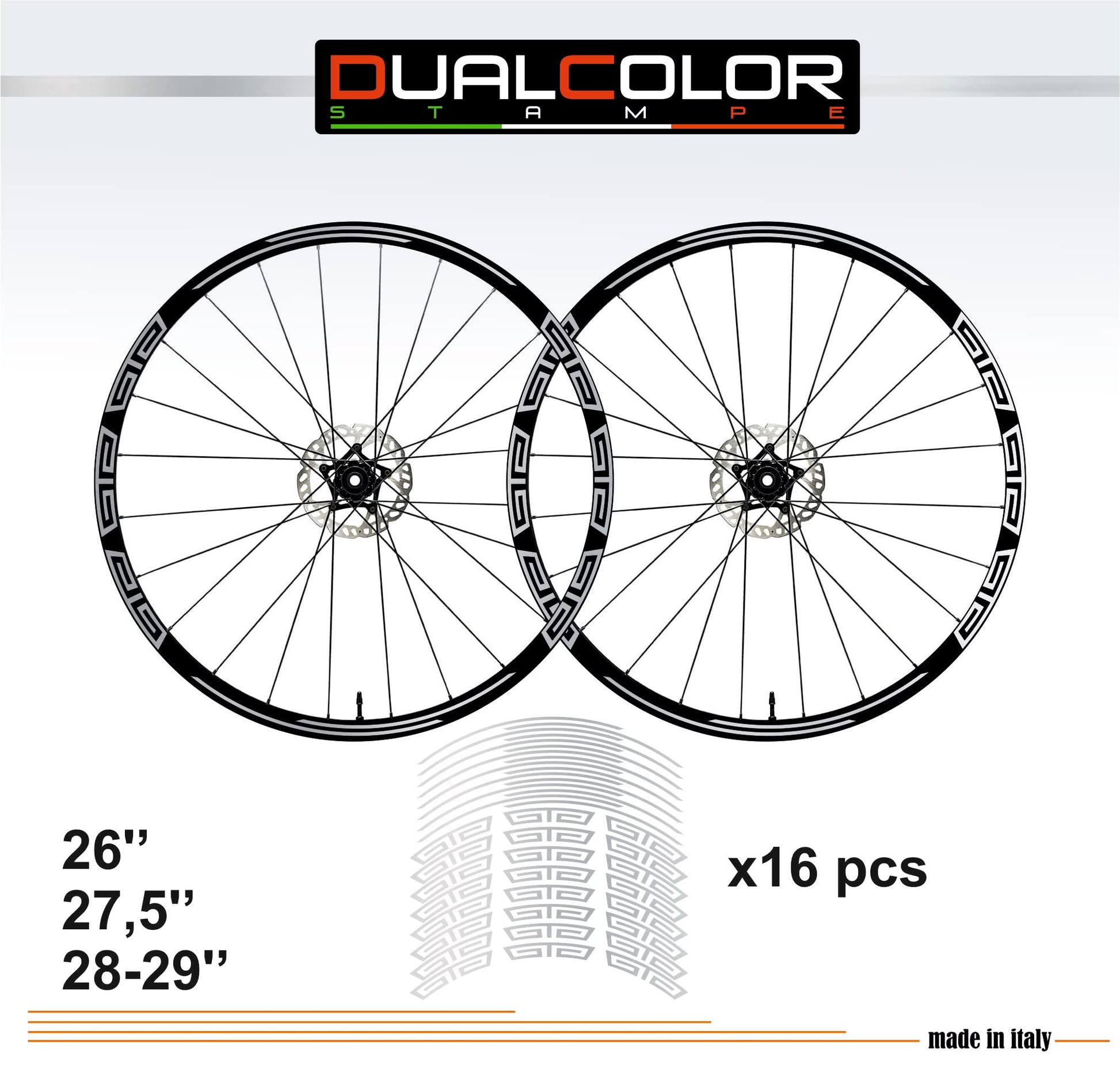 DualColorStampe Adesivi Cerchi Bici 26'' - 27,5'' - 28-29'' Pollici Ruota Bici MTB Bike Stickers Cerchi MTB accessori MTB B0048 a €10.00 solo da DualColorStampe