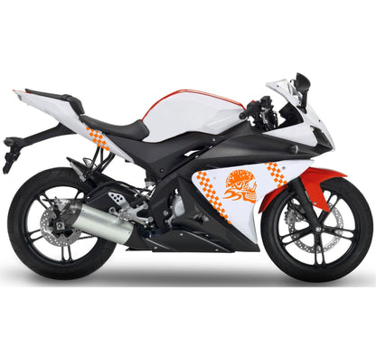 DualColorStampe Adesivi Compatibili con Yamaha YZF-R125 R125 (DX-SX) Carena moto decal stickers Design graffio M0166 a €39.99 solo da DualColorStampe