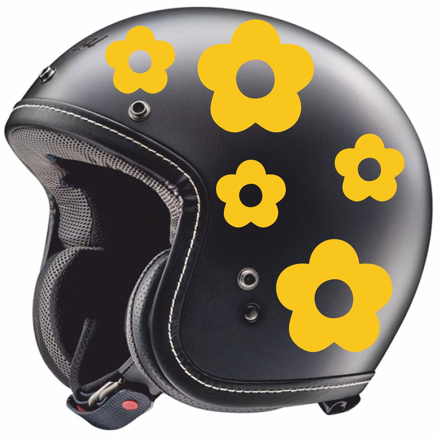 Adesivo -FIORI CASCO DONNA- decorazione per scooter casco auto moto stickers COD.C0022 a €9.99 solo da DualColorStampe