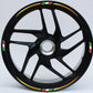 DualColorStampe Confezione Adesivi Set Completo di Cerchi Strisce per Moto per 2 Ruote da 15'' pollici strips Design Italia COD.D0091 a €12.99 solo da DualColorStampe