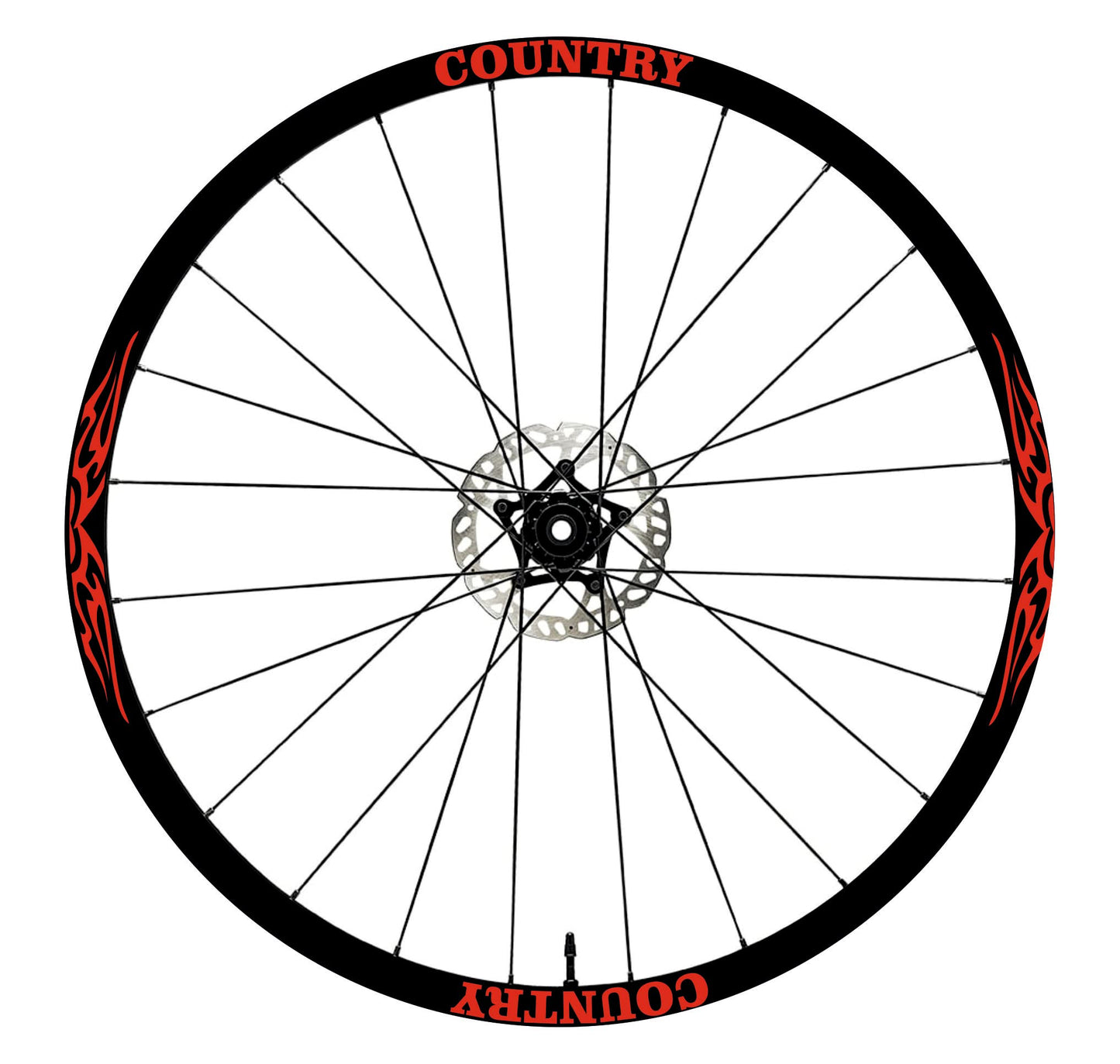 DualColorStampe Adesivi Cerchi Bici 26'' - 27,5'' - 28-29'' Pollici Ruota Bici MTB Bike Stickers Cerchi MTB B0056 a €12.00 solo da DualColorStampe