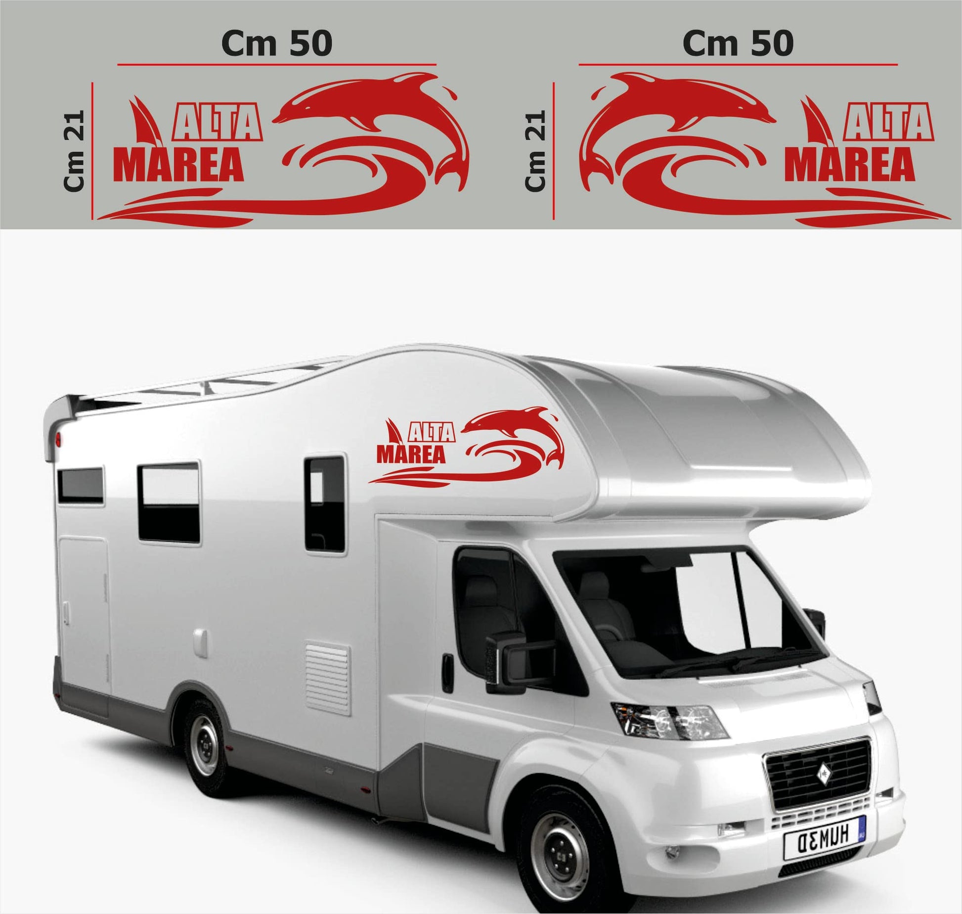 DualColorStampe Adesivi per Camper Compatibili con Adria Arca Bürstner Carthago Chausson Elnagh Mclouis Caravan Motorhome roulotte ALTA MEREA COD.0331 a €24.99 solo da DualColorStampe