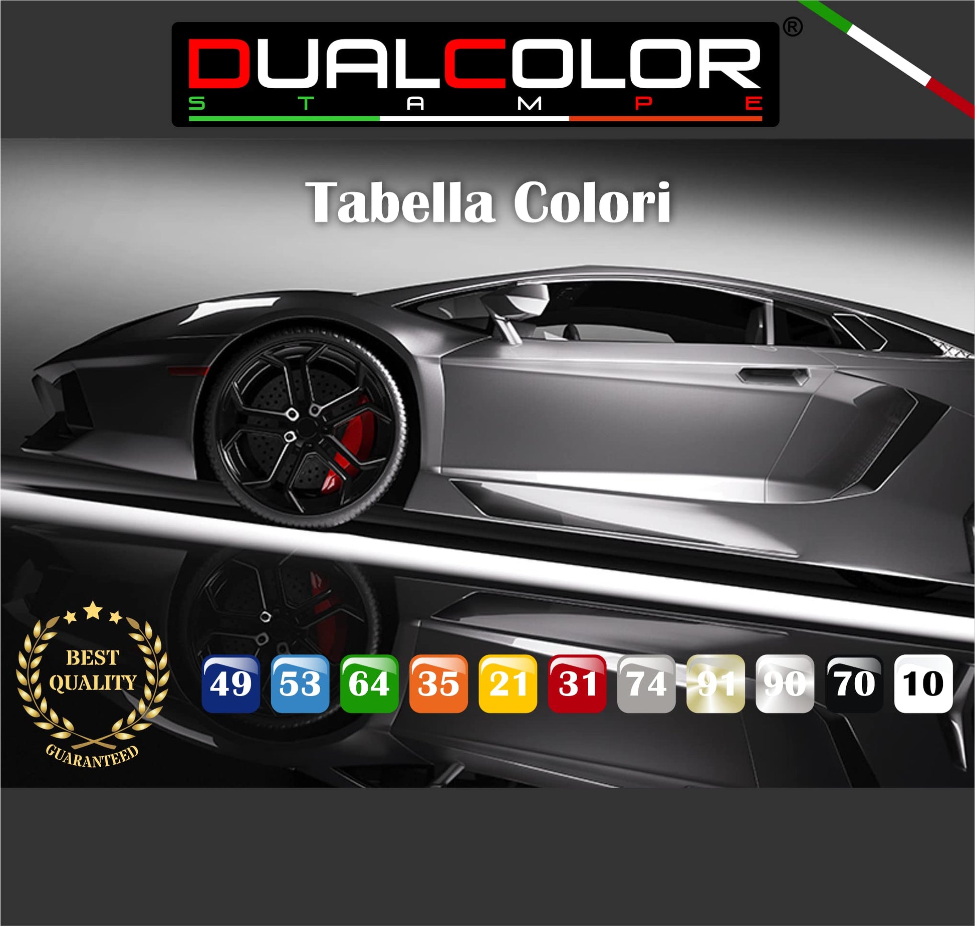 DualColorStampe Fasce Adesive Auto Adesivi cofano Strisce UNIVERSALI , adesivo stella cofano auto, adesivi per strisce auto tuning 0280 a €14.99 solo da DualColorStampe