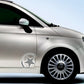 DualColorStampe Adesivi compatibili con Fiat 500 stella stickers decal carrozzeria decalcomania accessori auto COD.0287 a €19.99 solo da DualColorStampe