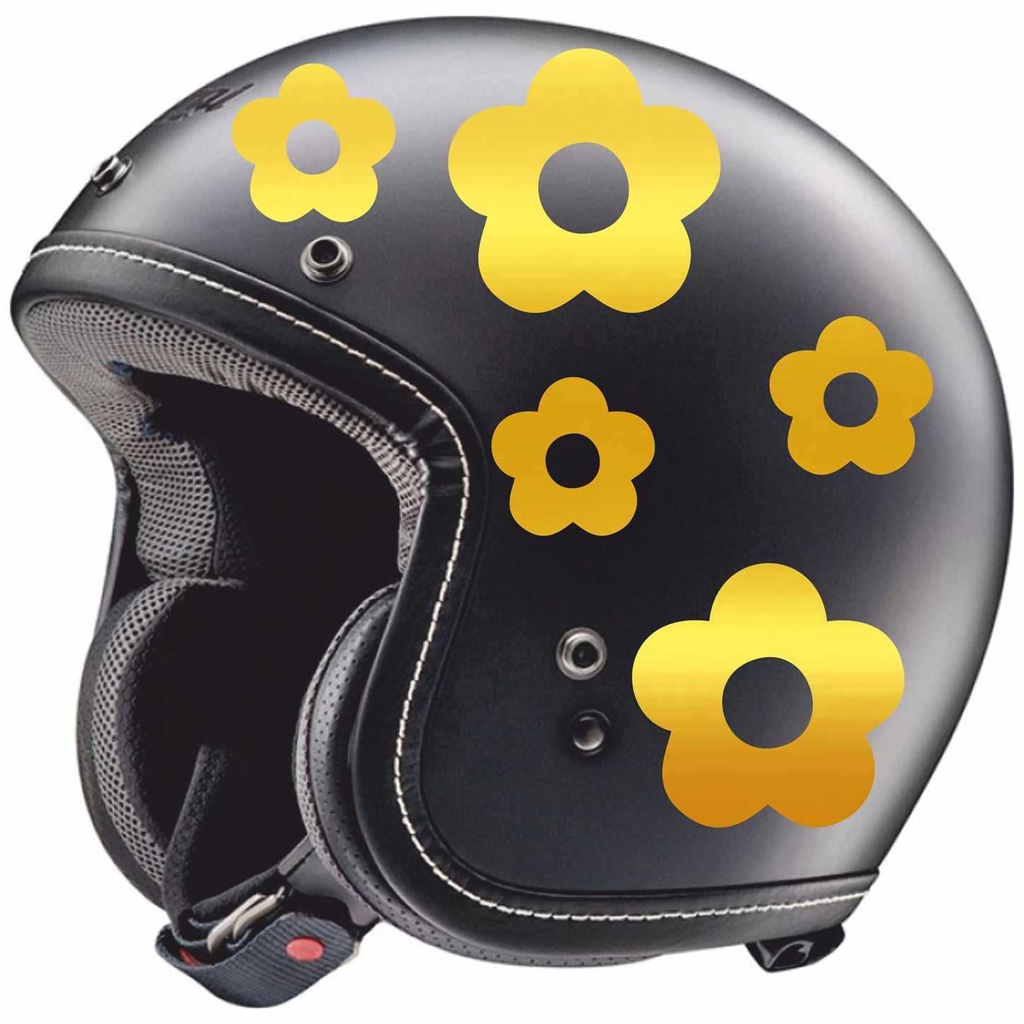 Adesivo -FIORI CASCO DONNA- decorazione per scooter casco auto moto stickers COD.C0022 a €9.99 solo da DualColorStampe