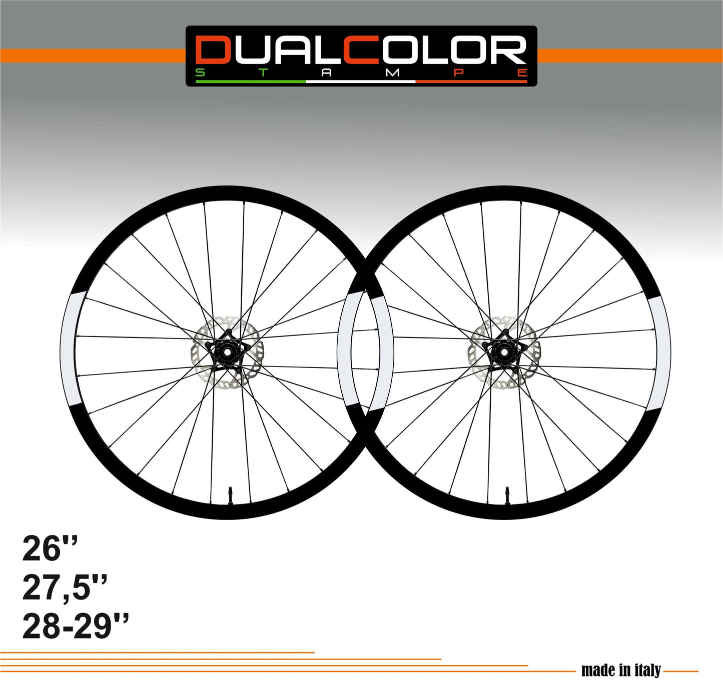 DualColorStampe Adesivi Compatibili con Canyon Cerchi Bici 26'' - 27,5'' - 28-29'' Pollici Ruota Bici MTB Bike Stickers Cerchi MTB B0015 a €9.99 solo da DualColorStampe