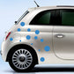 DualColorStampe Adesivi Compatibili con Fiat 500 stickers universali tuning palline pois decal adesivi auto fiancata laterale COD.0216 a €11.99 solo da DualColorStampe