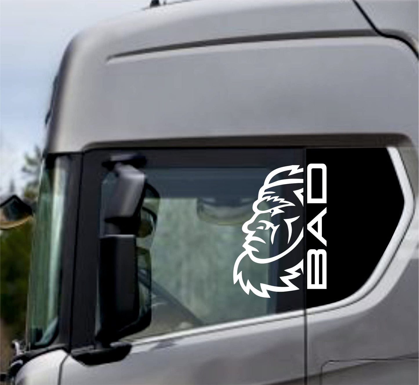 DualColor Prints Stickers Compatible con Scania Daf Iveco Man Truck accesorios  camión pegatinas camión ventana BAD COD.0306