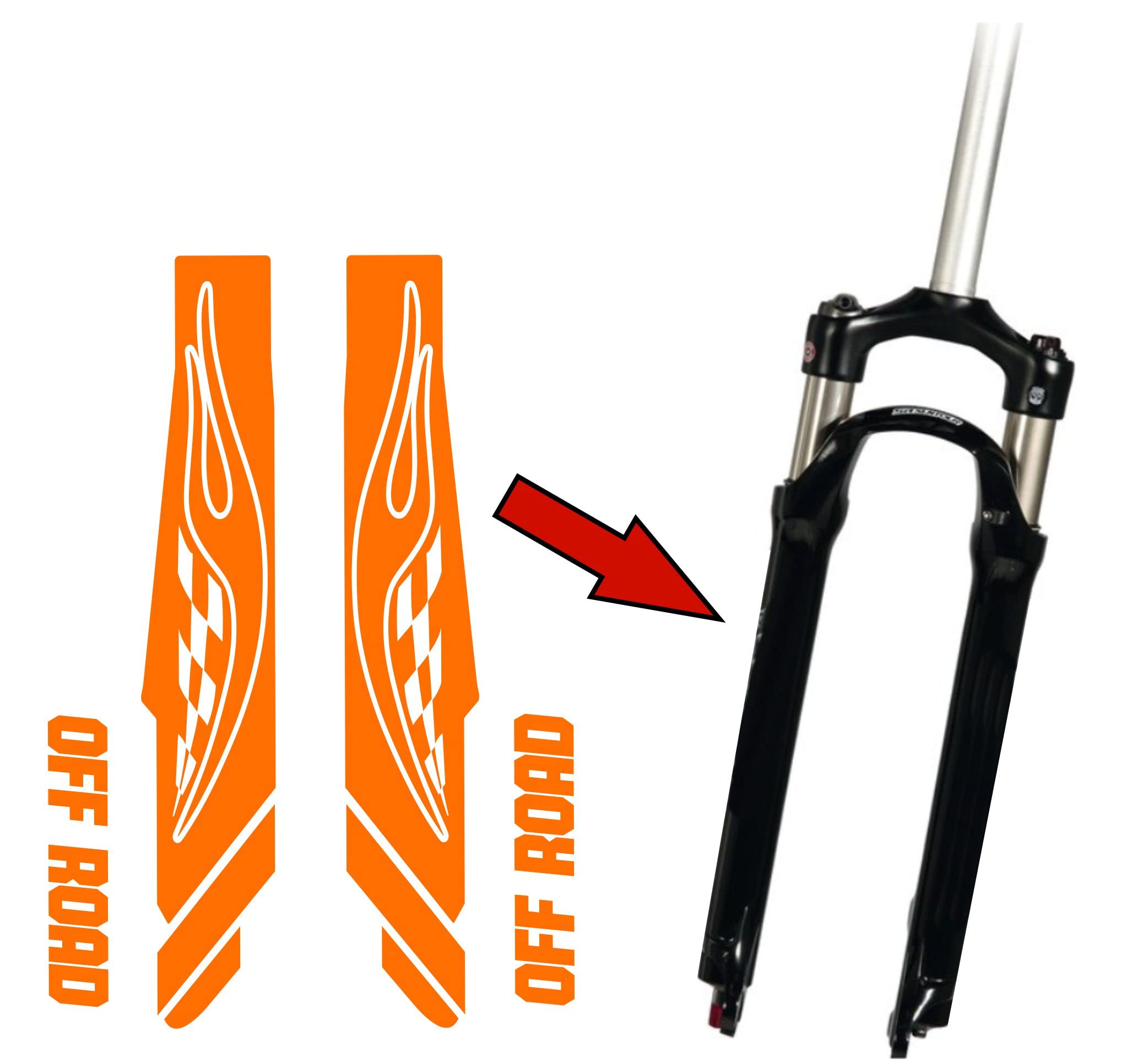 Bicycle fork hot sale stickers