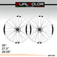 DualColorStampe Adesivi Compatibili con FOCUS Cerchi Bici 26'' - 27,5'' - 28-29'' Pollici Ruota Bici MTB Bike Stickers Cerchi MTB B0029 a €10.00 solo da DualColorStampe