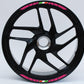 DualColorStampe Confezione Adesivi Set Completo di Cerchi Strisce per Moto per 2 Ruote da 15'' pollici strips Design italia COD.D0090 a €12.99 solo da DualColorStampe