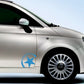 DualColorStampe Adesivi compatibili con Fiat 500 stella stickers decal carrozzeria decalcomania accessori auto COD.0287 a €19.99 solo da DualColorStampe