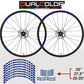 Adesivi Cerchi Bici MTB 26'' - 27,5'' - 28-29'' Pollici Ruota Bici MTB Bike Stickers Cerchi MTB Racing COD. B0141