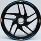 DualColorStampe Confezione Adesivi Set Completo di Cerchi Strisce per Moto per 2 Ruote da 15'' pollici strips Design Italia COD.D0091 a €12.99 solo da DualColorStampe