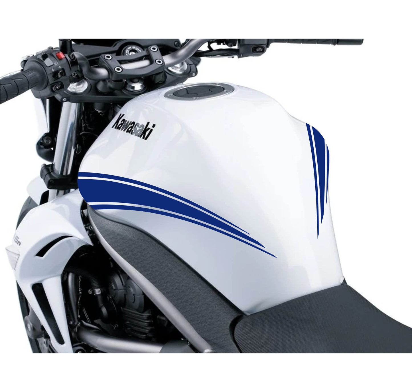 DualColorStampe Adesivi Compatibili con Kawasaki ER-6N (2009-20011) serbatoio DX-SX stickers Moto Motorbike COD.M0147 a €39.99 solo da DualColorStampe