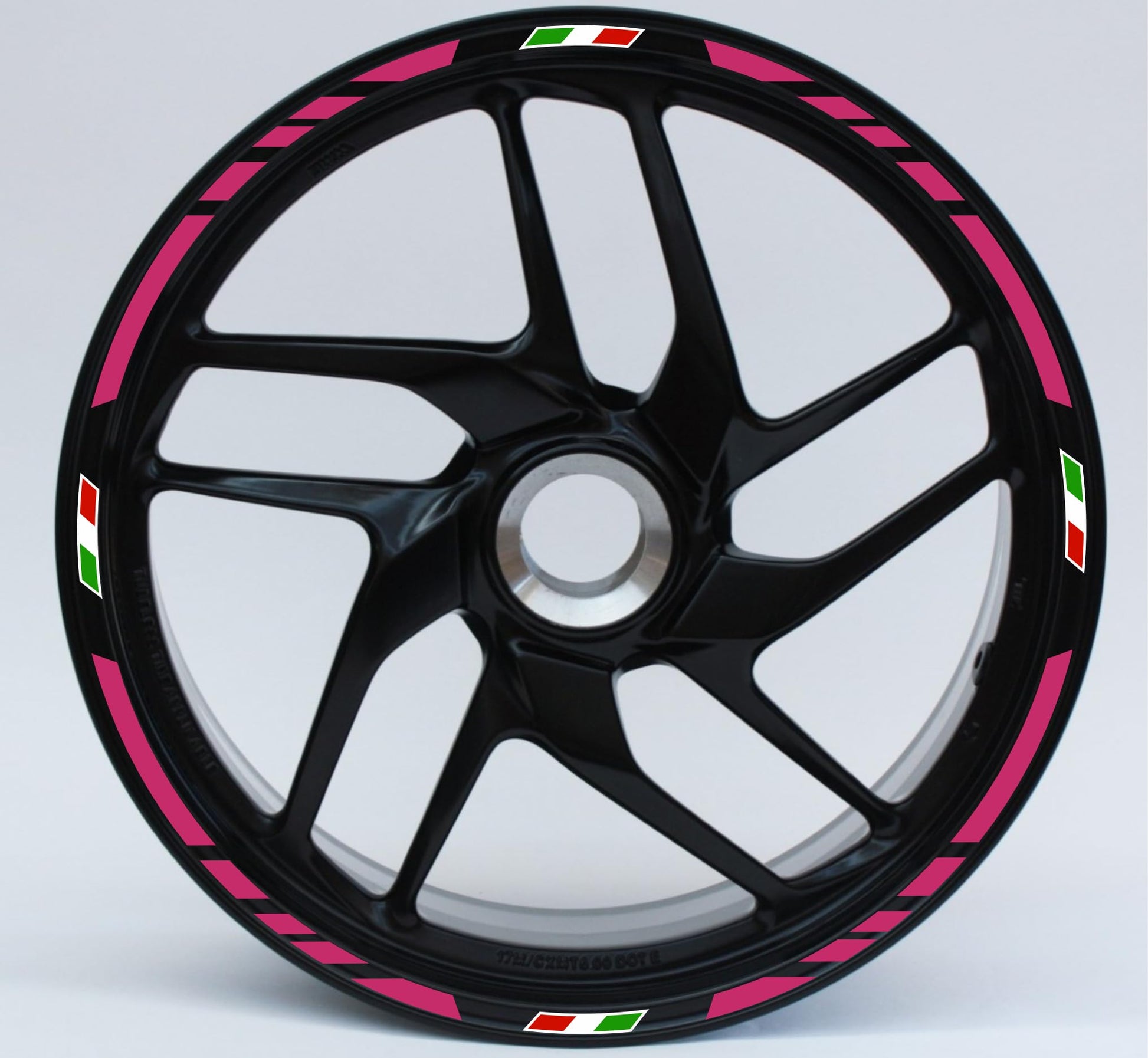 DualColorStampe Confezione Adesivi Set Completo di Cerchi Strisce per Moto per 2 Ruote da 15'' pollici strips Design bandiera italiana COD.D0085 a €12.99 solo da DualColorStampe