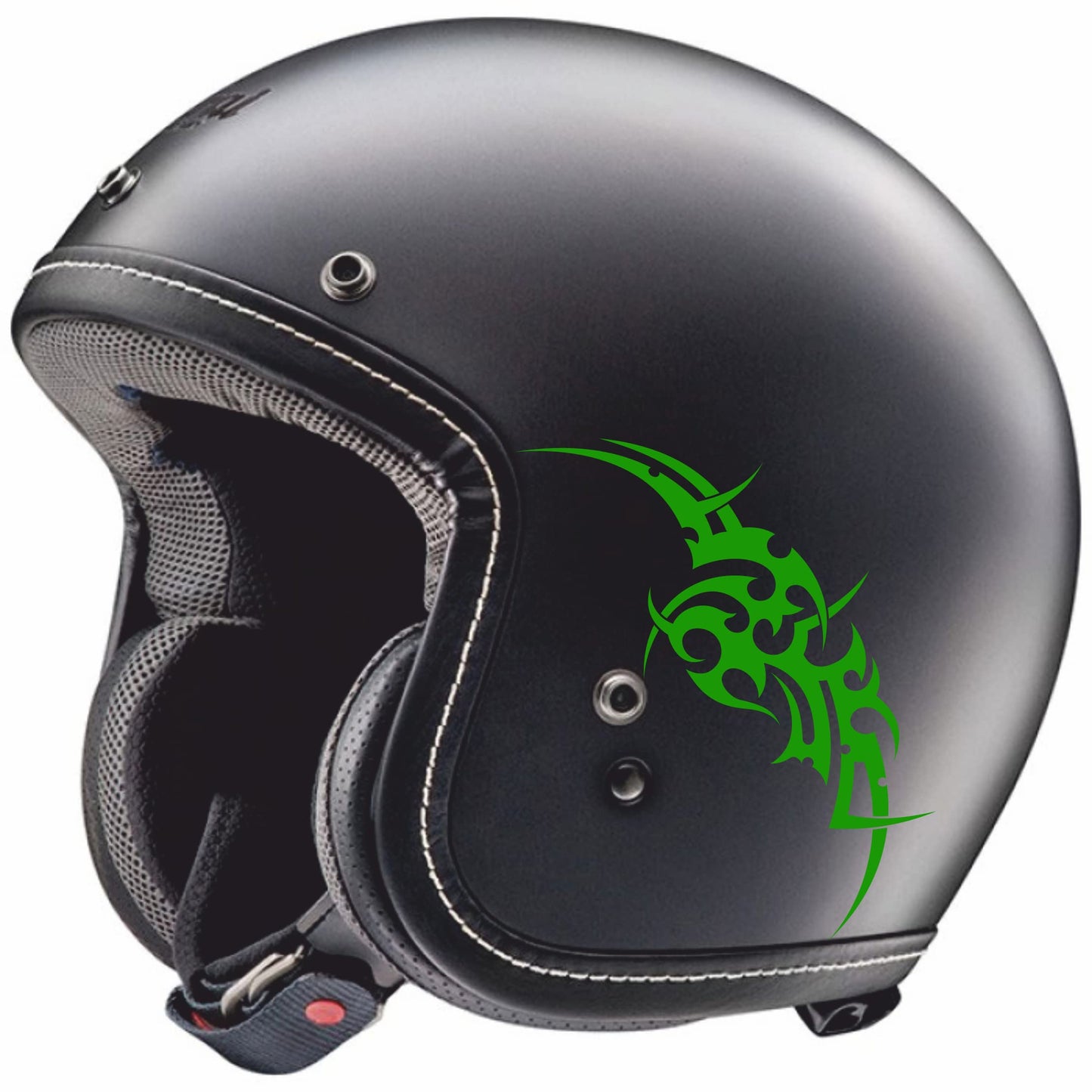 Adesivi Tribale CASCO ACCESSORI MOTO decorazione per scooter casco (2 PZ ) vinile colore a scelta COD.C0038 a €9.99 solo da DualColorStampe