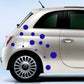 DualColorStampe Adesivi Compatibili con Fiat 500 stickers universali tuning palline pois decal adesivi auto fiancata laterale COD.0216 a €11.99 solo da DualColorStampe