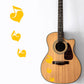 DualColorStampe Adesivi note musicali cuori per chitarra classica acustica elettrica basso accessori per chitarra - X0015 a €13.99 solo da DualColorStampe