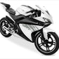 DualColorStampe Adesivi Compatibili con Yamaha YZF-R125 R125 (DX-SX) Carena moto decal stickers Design graffio M0127 a €18.99 solo da DualColorStampe