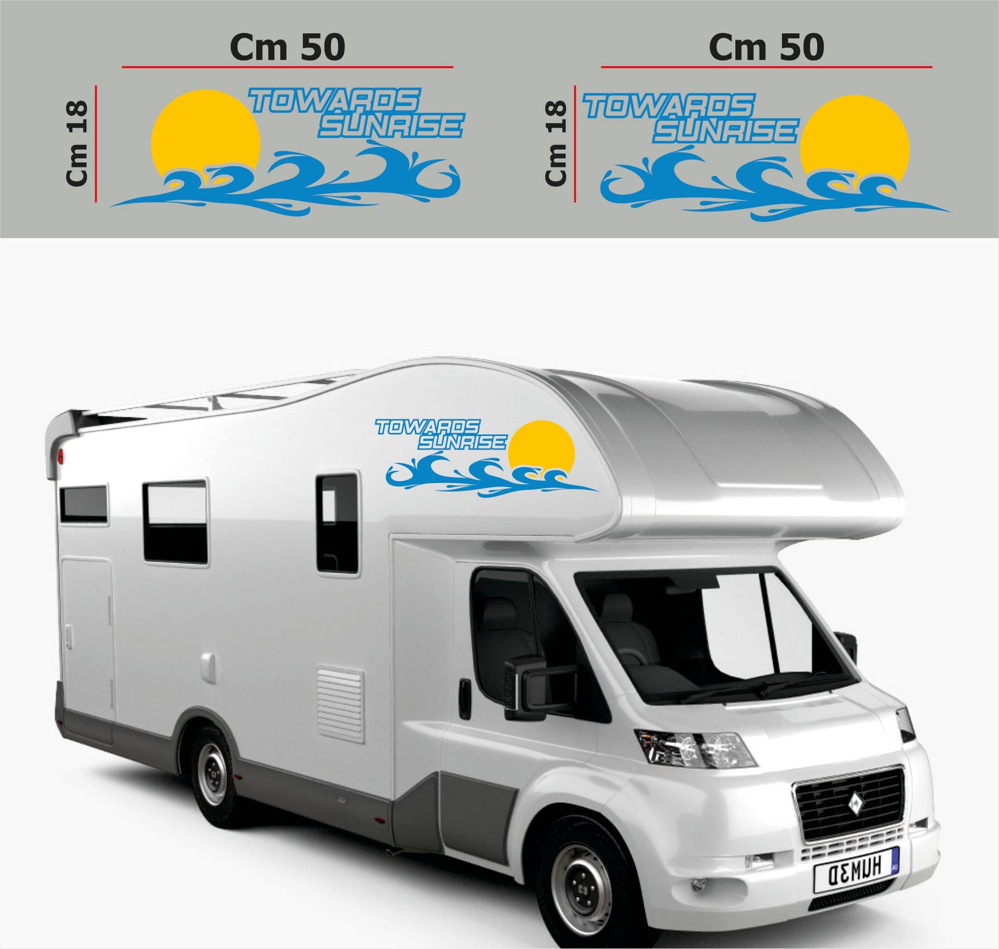 DualColorStampe Adesivi per Camper Compatibili con Adria Arca Bürstner Carthago Chausson Elnagh Mclouis Caravan Motorhome roulotte SOLE COD.0325 a €24.99 solo da DualColorStampe