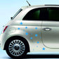 DualColorStampe Adesivi Compatibili con Fiat 500 stickers universali tuning stelline decal adesivi auto fiancata laterale COD.0284 a €11.99 solo da DualColorStampe